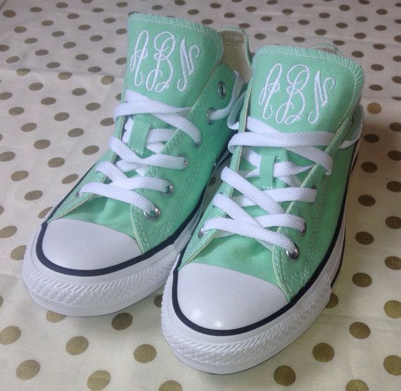 Adult Monogram Converse on Etsy, $65.00, omg those are my initials