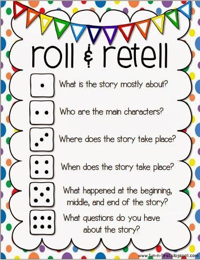 An Apple For The Teacher: Roll and Retell – Building Summarizing, Communication, and Writing Skills