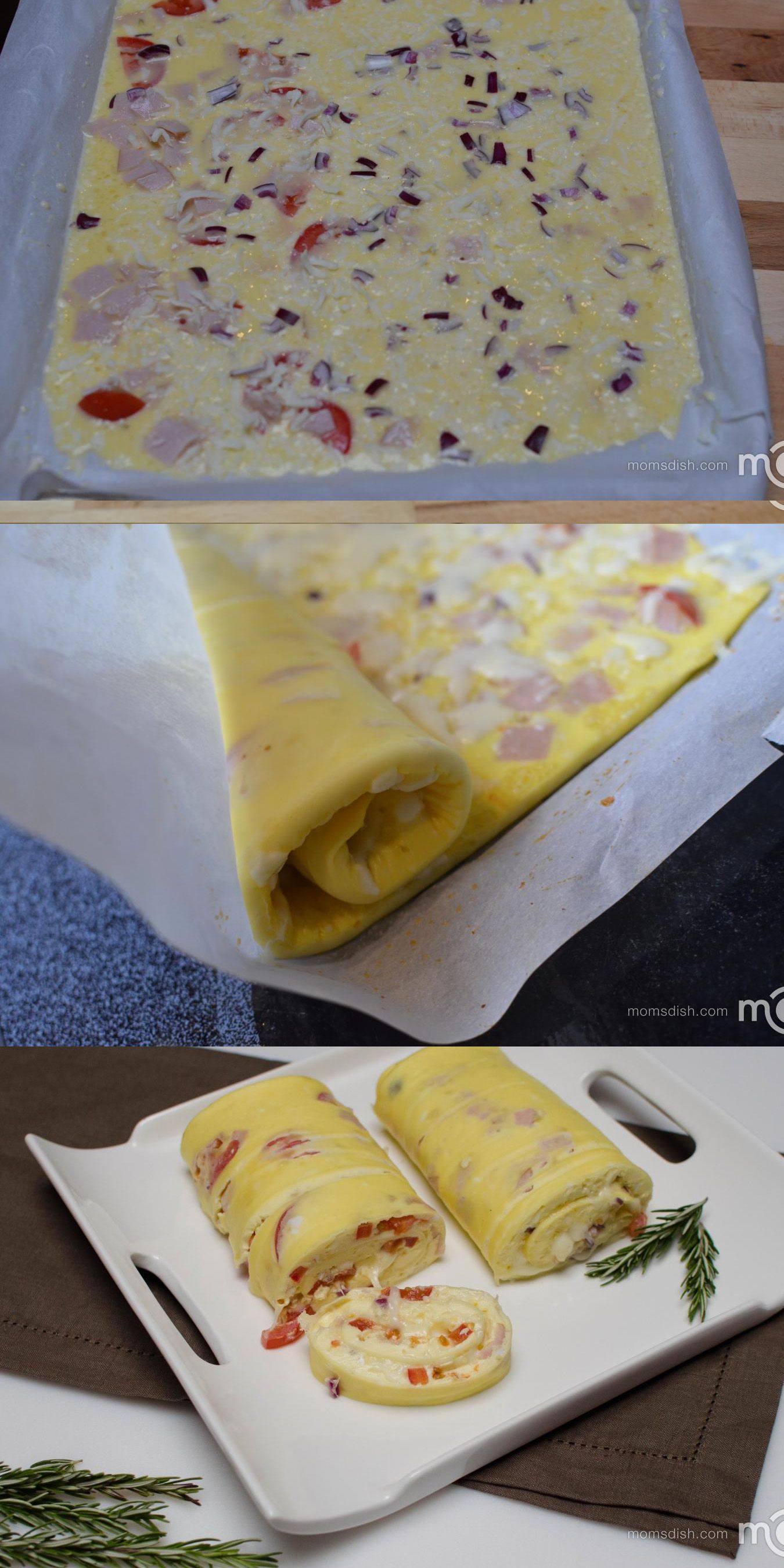 An easy breakfast omelette that is served so beautifully. Easy to impress anyone!