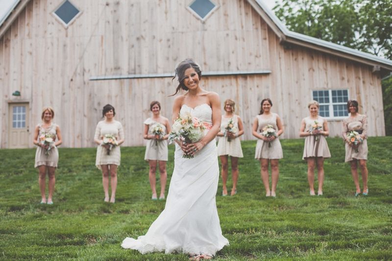 Ashley Taylors Rustic Farm Wedding Part One, Lawrence, KS Wedding Photographers  Gracenote Photography peach, teal, turquoise,