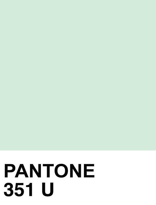 Auch Pantone steht bereit mit der perfekten frühlingshaften Pastell-Mint Nuance.