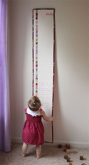 Babies grow and people move… make this so your babies growth chart is permanently with the family!  GREAT idea!