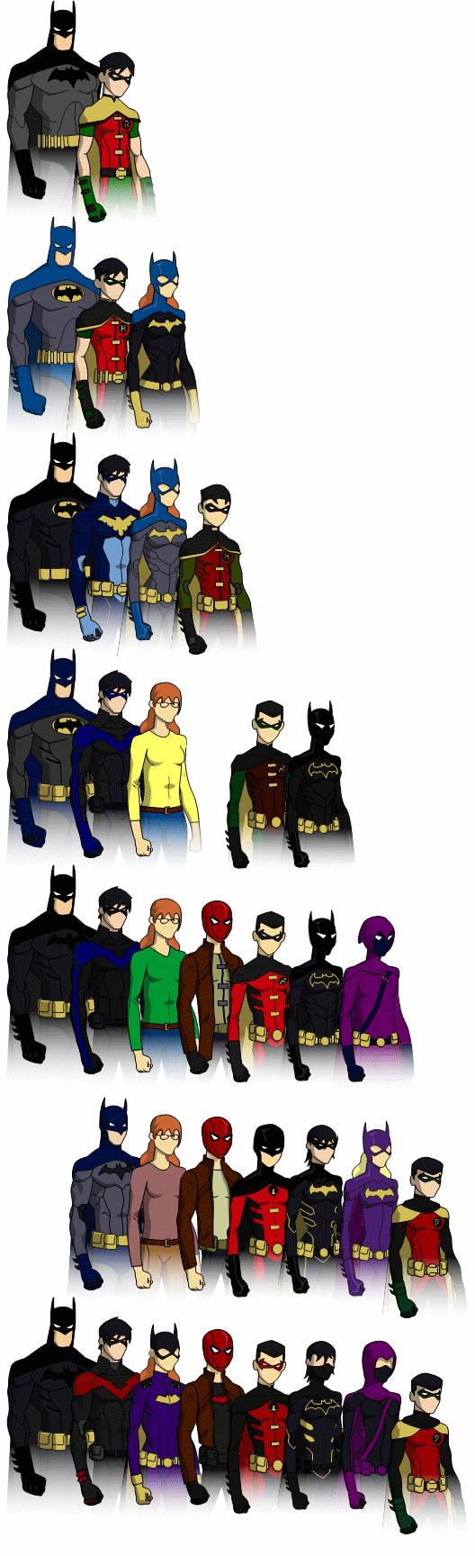 Batman Family by Arryc