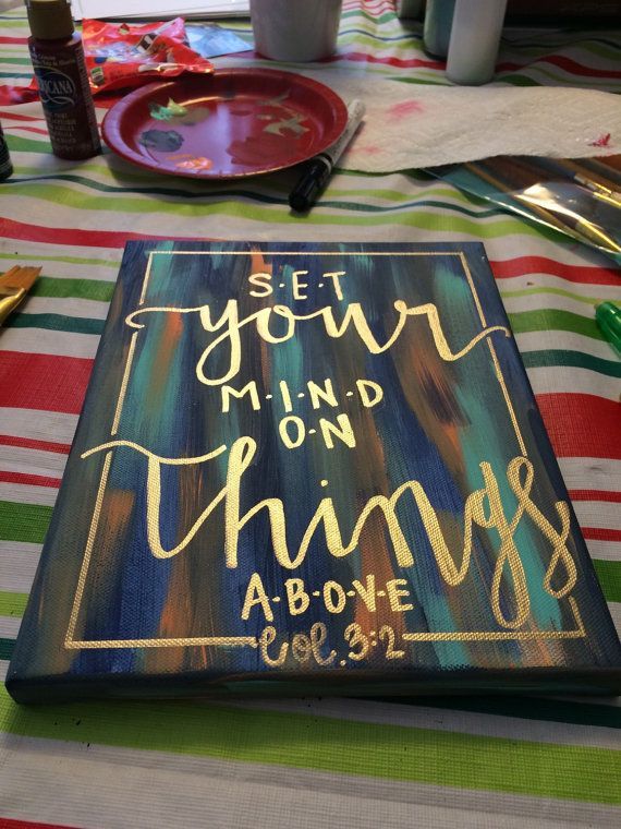 Bible verse canvas by CarrazyCuteCanvas on Etsy