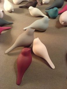 birds project for ceramic sculpture class by rachel reitan at S.P.A.R.C.