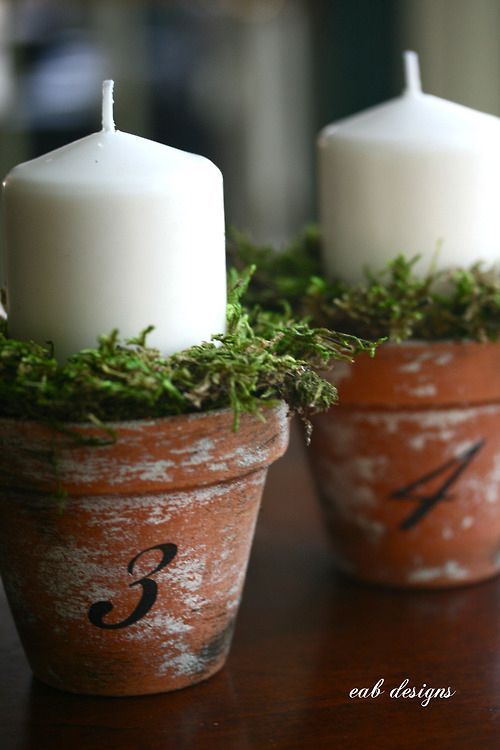 Candles in Terracotta Pots | 37 Things To DIY Instead Of Buy For Your Wedding