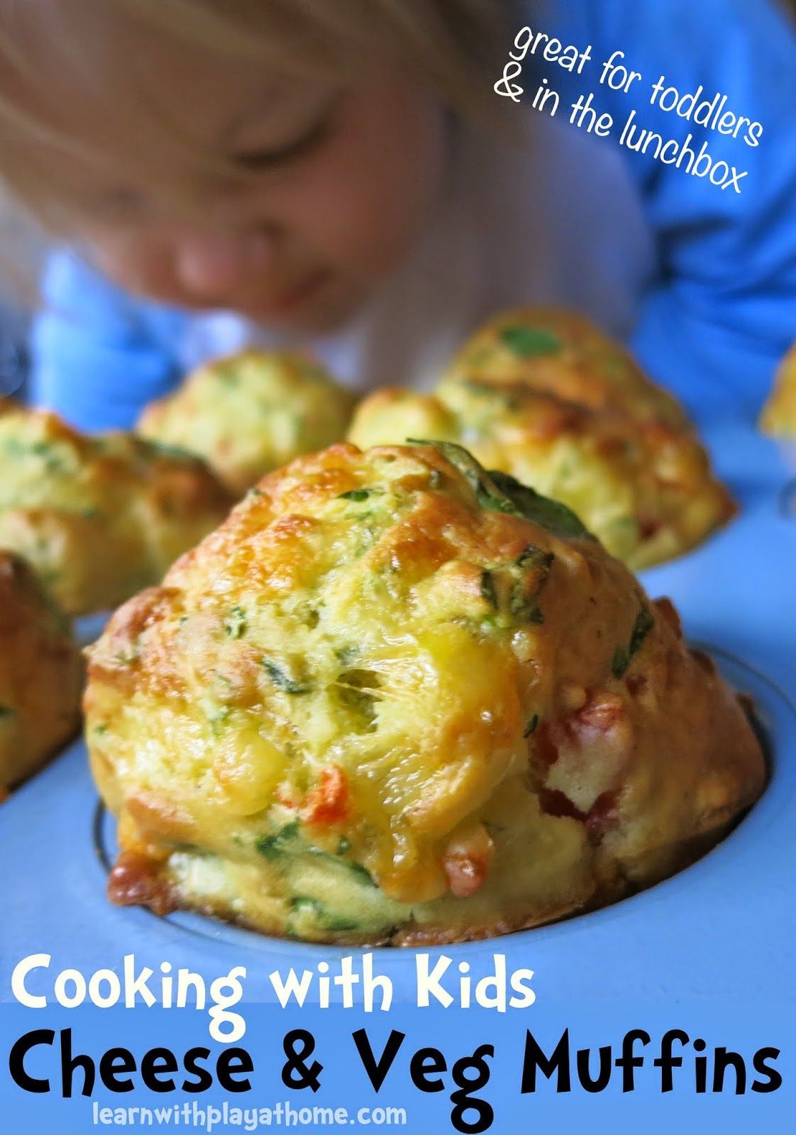 Children learn so much from cooking. If youre looking for a simple, healthy recipe to cook with kids, these cheesy veg muffins