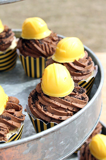 Construction Party Cupcakes