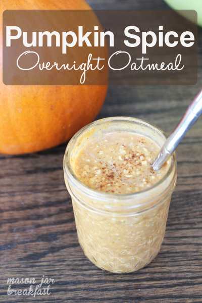 Create this warm and tasty oatmeal breakfast the night before, let it sit in the fridge overnight and the next morning youll have