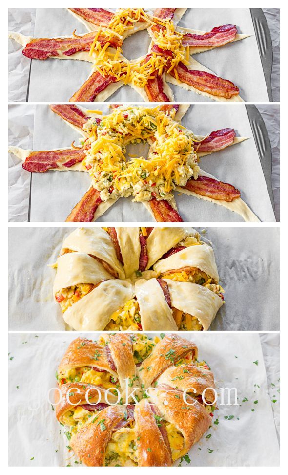 Crescent Bacon Breakfast Ring – perfect for Mothers day | Jo Cooks