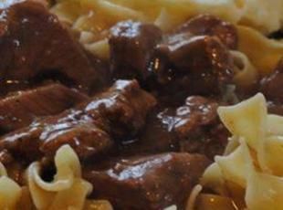 Crockpot Beef Tips & Gravy Recipe. well, i accidentally used brown gravy mix instead of onion soup but they were still very good.