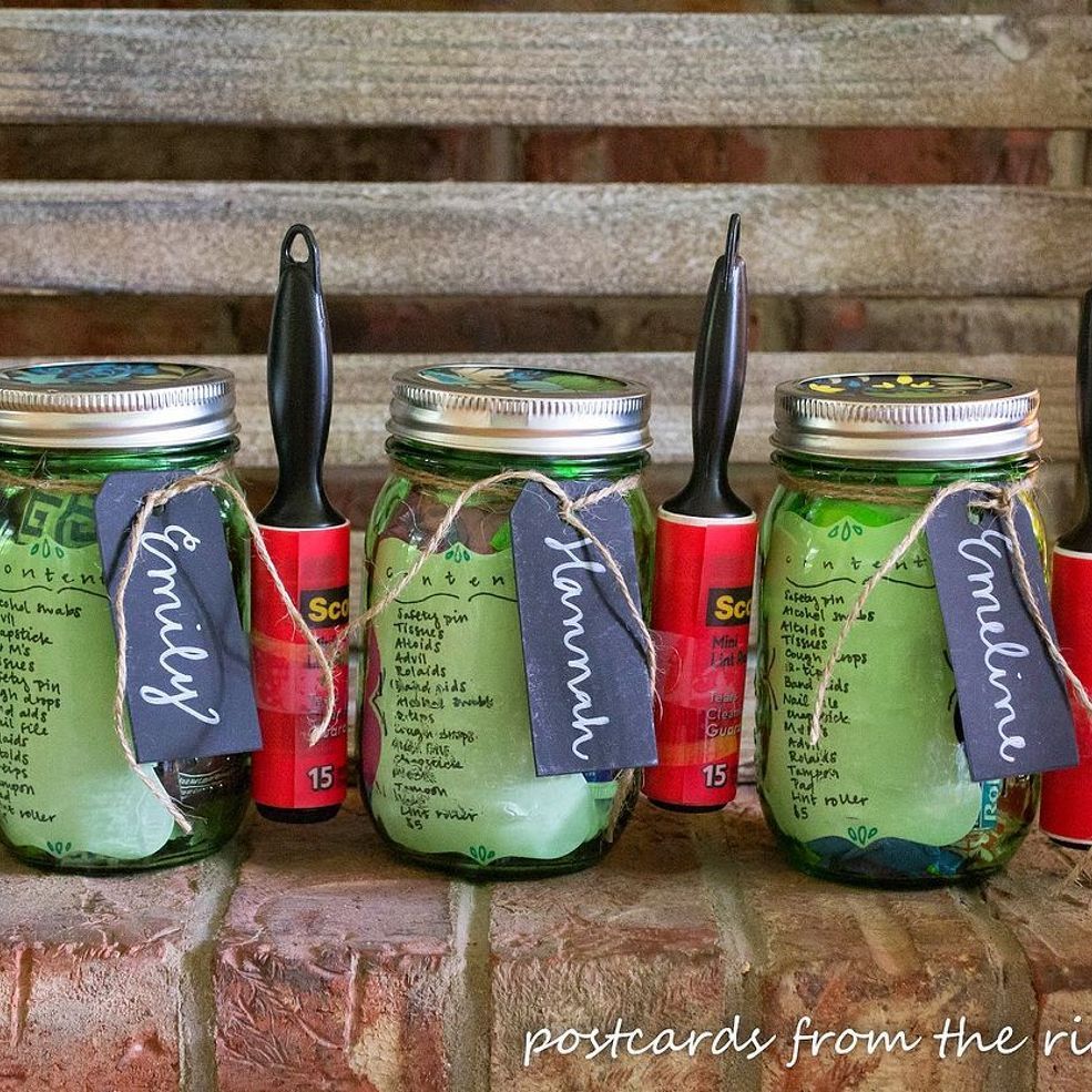 Cute idea for college student, or to put in a guest room…..”In case you forgot something”! !