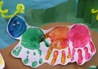 Cute project to make while reading Hungary Little Catepillar (idea from childcare blog)