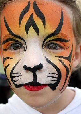 cute tiger face paint.    Kids activities, family fun.    Durbin Crossing.  New homes for sale in St. Johns County, FL.