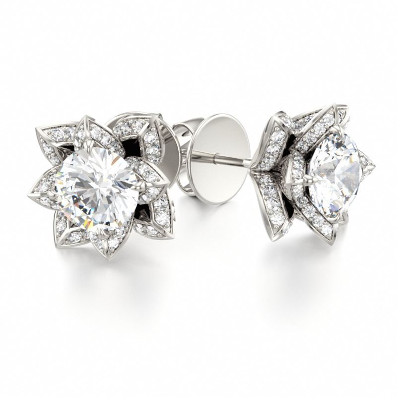 Diamond Earrings #earrings