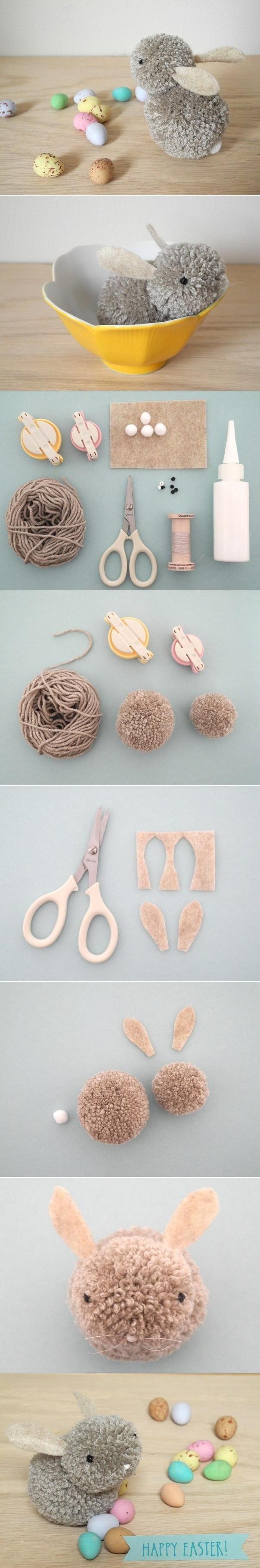 diy pom pom bunny…