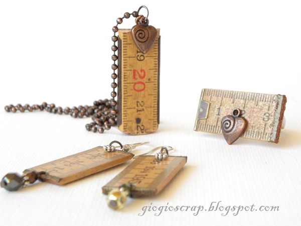 DIY Recycle Jewelry… You will never look at a wooden ruler in the same way again.