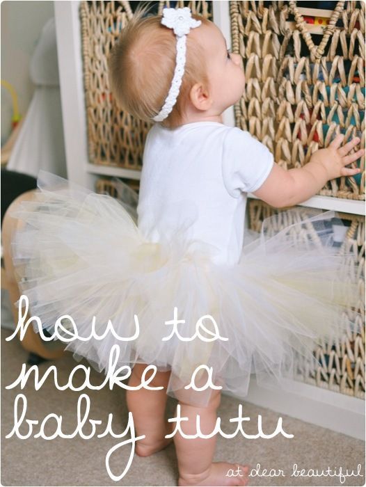 easy-peasy beautiful tutu tutorial – Its now on my list of things to do for her first birthday!