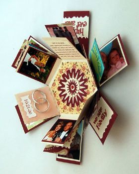 “Explosion” box – add photos, words, trinkets