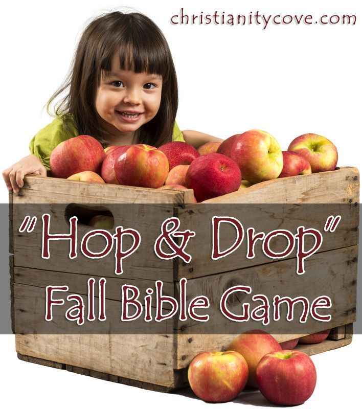 Fall Bible Game: Apple Harvest “Hop & Drop” This fall Bible game will teach students about how the colors of autumn are