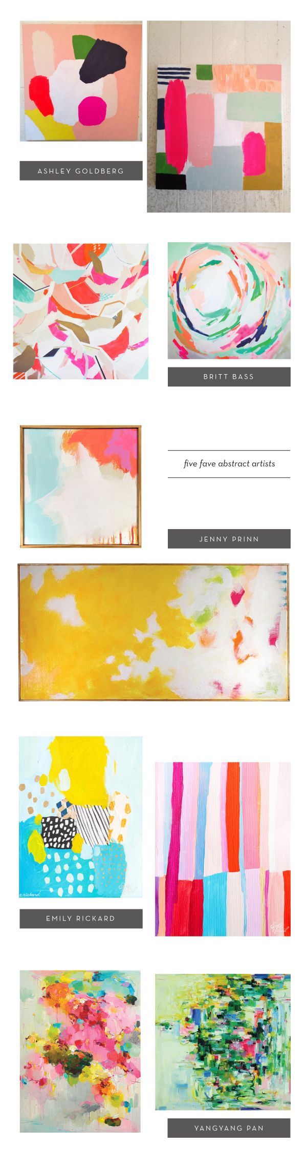 five favorite abstract artists – i want one of each of these in my home