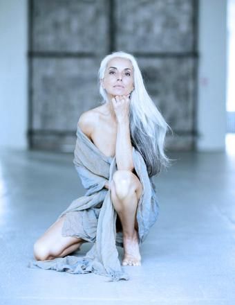 For Yasmina Rossi, 58, a model and photographer, long, gray hair functions as an enveloping cloak. It protects me everywhere I go