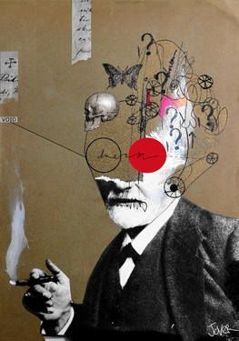 “freudian slip,” original surrealist drawing by artist Loui Jover (Australia) available at Saatchi Art #SaatchiArt