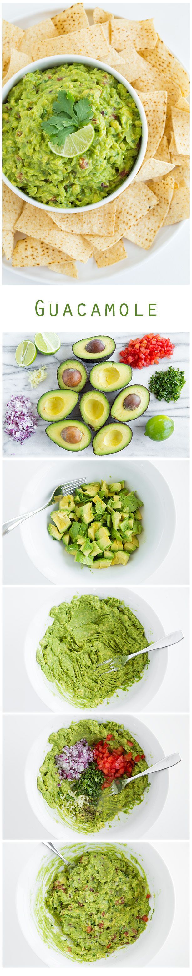 Guacamole – Another pinner wrote…the only guacamole recipe youll ever need! LOVE it! I am still on the hunt for The ULTIMATE