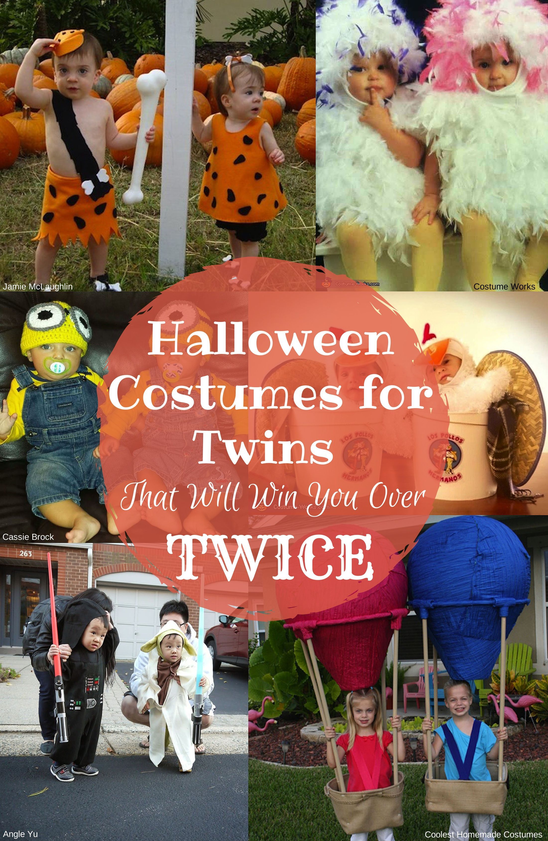 Halloween costumes for twins! Could easily be used for best friends and couples also.