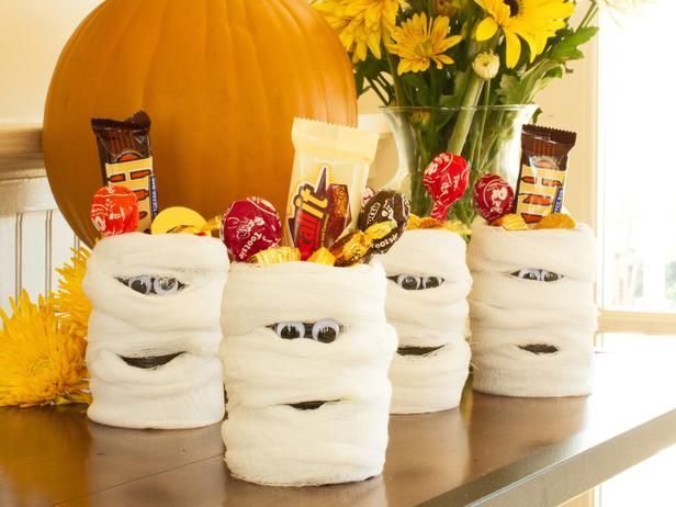Halloween Party Favor: Mummy Candy Cans : Decorating : Home & Garden Television