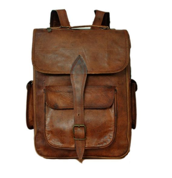 Handmade Leather Backpack, Satchel, Rucksack College, Office School, Men, Women on Etsy, $139.59