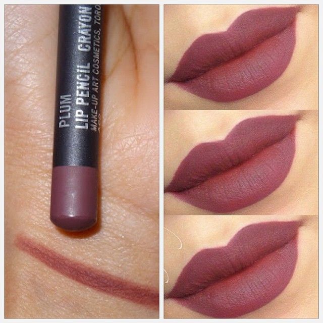 “How gorgeous MAC Plum Lipliner all over the lips. (Might be a bit drying, so apply a lip balm for few minutes then wipe it off