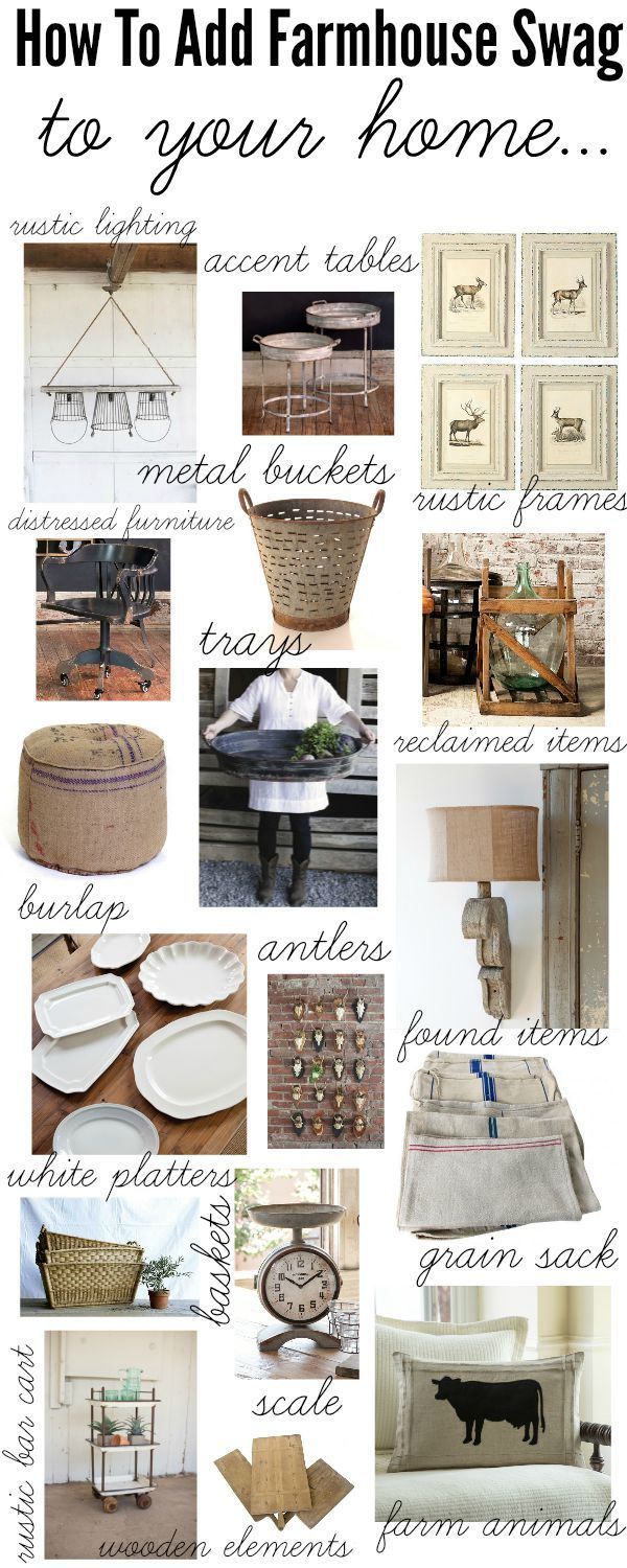 How to add farmhouse style to your home – A one stop shop with links to the items & they are all on sale!