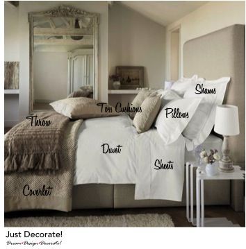 How to create a beautiful bed — Haha, Ryan  will hate this. He thinks the 3 (THREE!) decorative pillows I put on our bed are