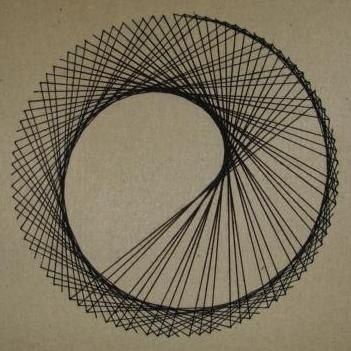 How to Create Parabolic Curves Using Straight Lines.  tutorial for string art – bit more advanced!