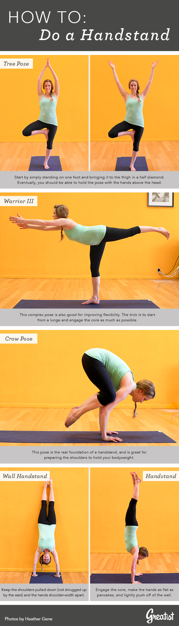 How to do a handstand…and all of the poses that lead to it are ones that I struggle with too!