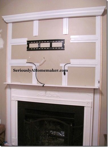 How to Hide Chords When Mounting a TV. diy – This is a really good idea, and would be so easy to do!!