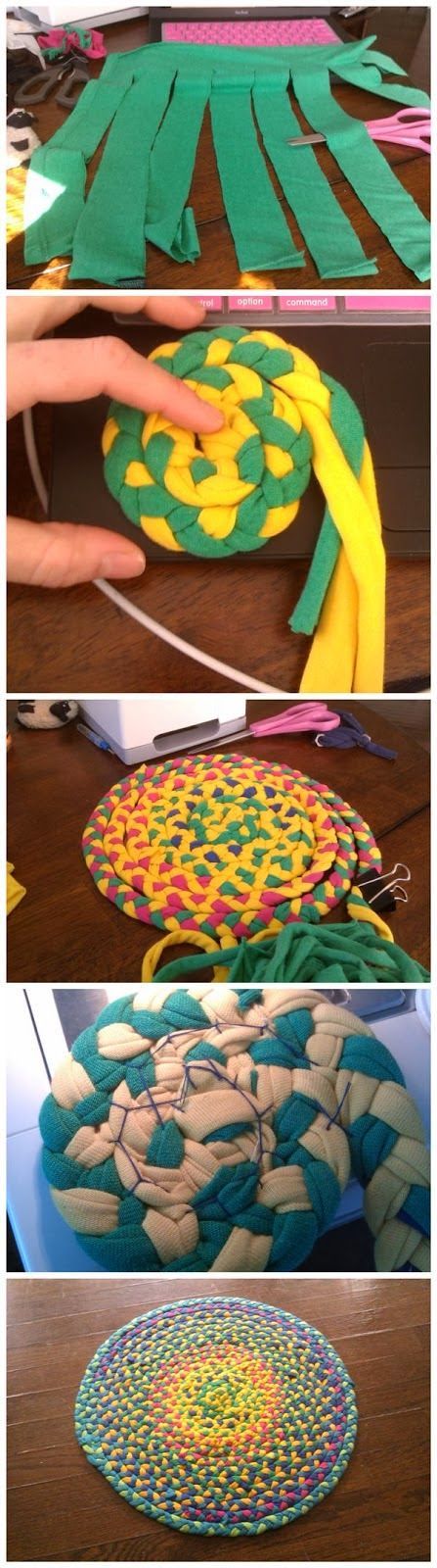 Step 1: Cut It -   How to make a braided rug by old t-shirt