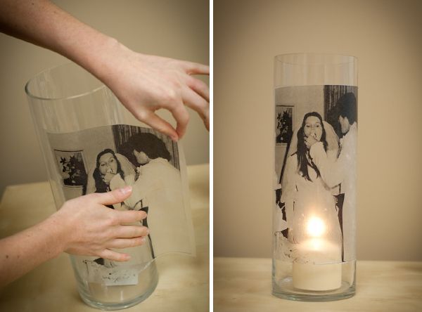 How to transfer a photo to a glass cylinder