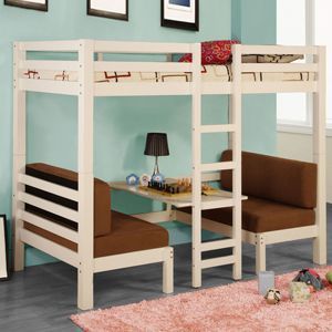 Kids Bunk Bed. Converts from sitting area to bunk bed. That is AWESOME.