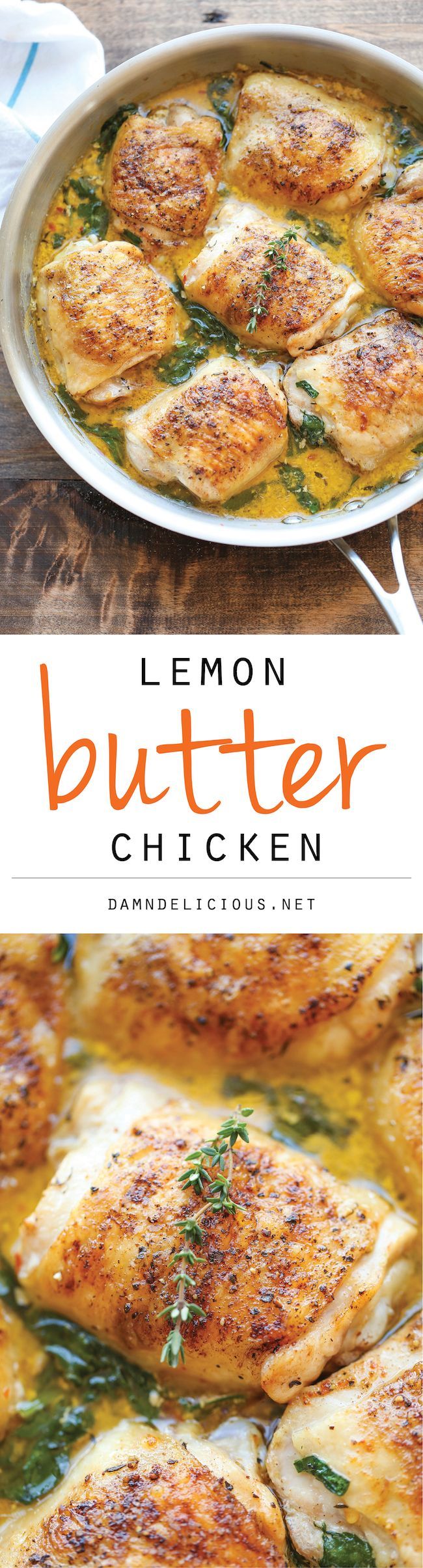 Lemon Butter Chicken – Easy crisp-tender chicken with the creamiest lemon butter sauce ever