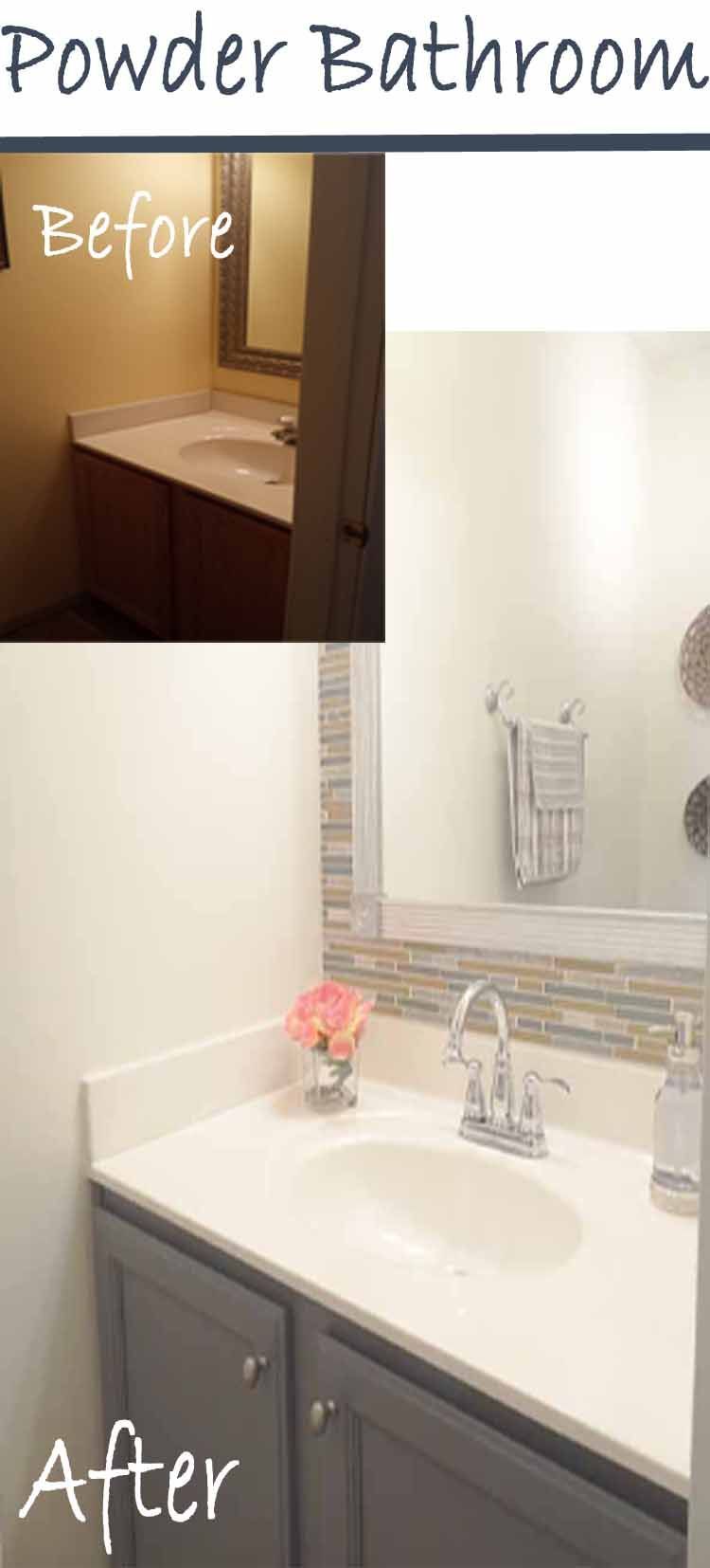 Lots of budget friendly ideas in this bathroom makeover. Complete with source list!