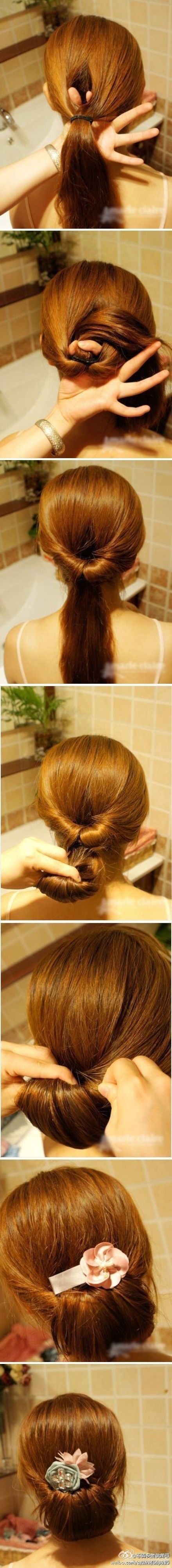 Low Rolled Updo