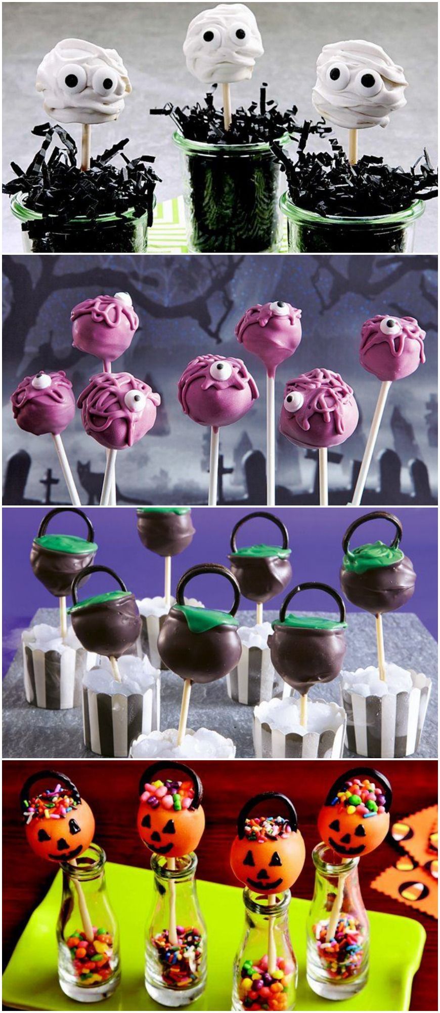 Make sure your Halloween is properly adorable with this yummy and spooky cake pops!