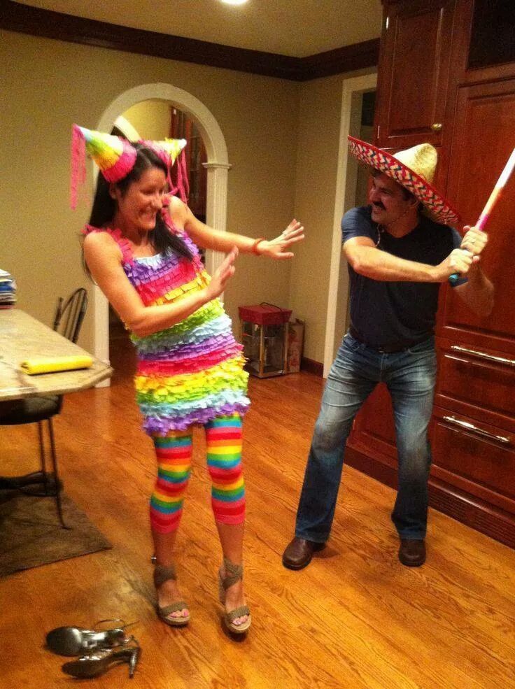 Male ready to beat the pinata… aka the woman… this doesnt promote violence against women at all… -.-