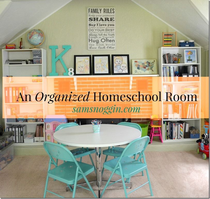 Maybe having an organized homeschool room isnt such a pipe dream after all. (This room happens to be a classroom, play room, and