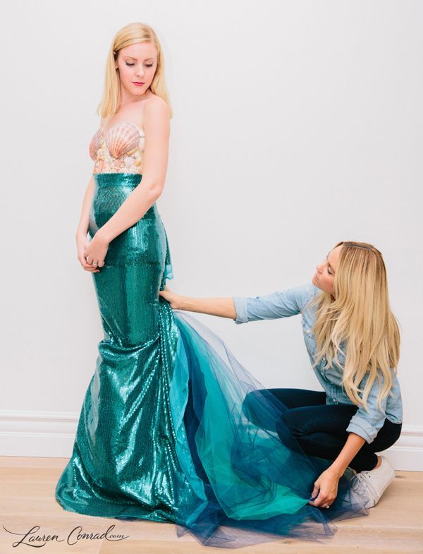 Maybe next year? Wish i could pull this off!! Lauren Conrads DIY Mermaid Halloween Costume {easy to make and so cute}