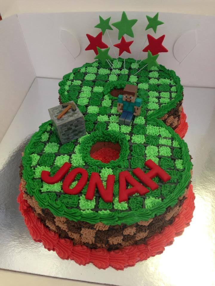 minecraft cakes | Number Minecraft Cake