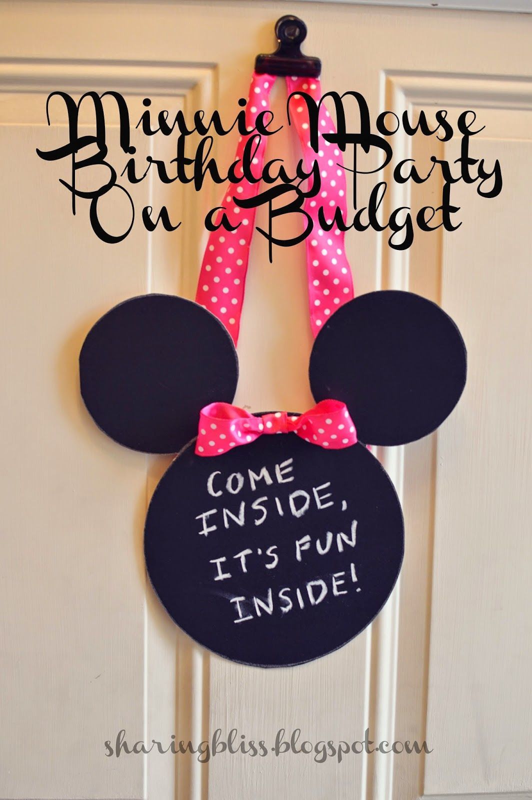 Minnie Mouse Birthday Party on a Budget