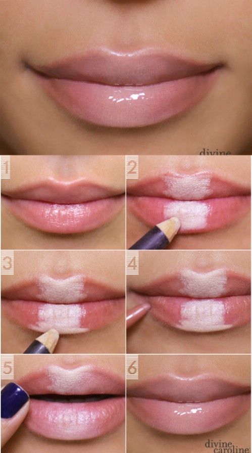 Neutral Ombre Lips – 10 Stylishly Festive Christmas Makeup Ideas